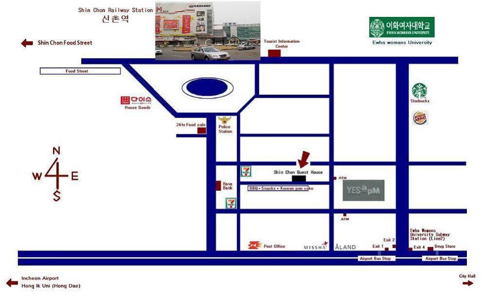 Shinchon Guest House Сеул Экстерьер фото